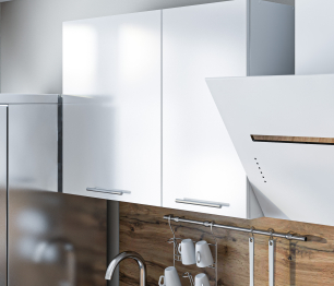 Кухонный гарнитур Регина Белый/Анна МДФ Белый глянец 1 м