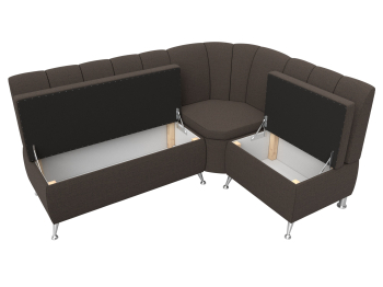 Диван кухонный угловой Кантри правый угол, рогожка Амур