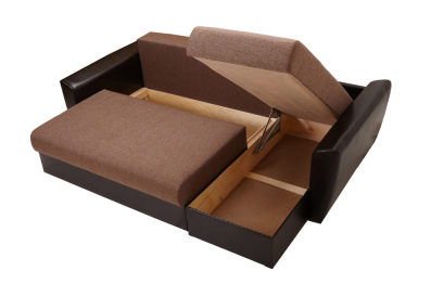 Диван угловой  Амстердам 160, рогожка /экокожа