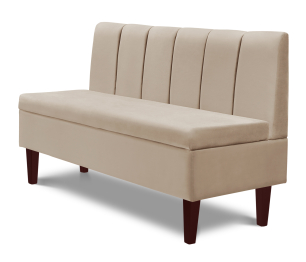 Диван прямой на ножках Лео 132, микровелюр