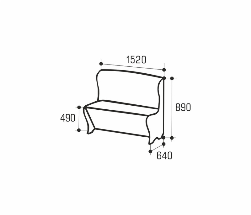 Диваны угловые кухонные, Кухонный диван со спальным местом Нота