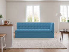 Диваны угловые кухонные, Диван кухонный Бриз с углом справа, рогожка Амур