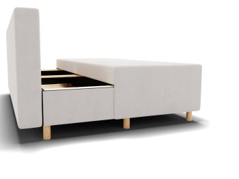 Прямой диван Сияние,еврокнижка,велюр