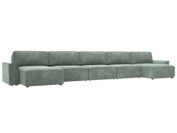 Диван П-образный Лига-048 НПБ МегаЛонг, велюр BRUT