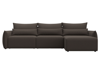 Диван угловой Лига-051 НПБ Лонг угол универсальный, рогожка Амур