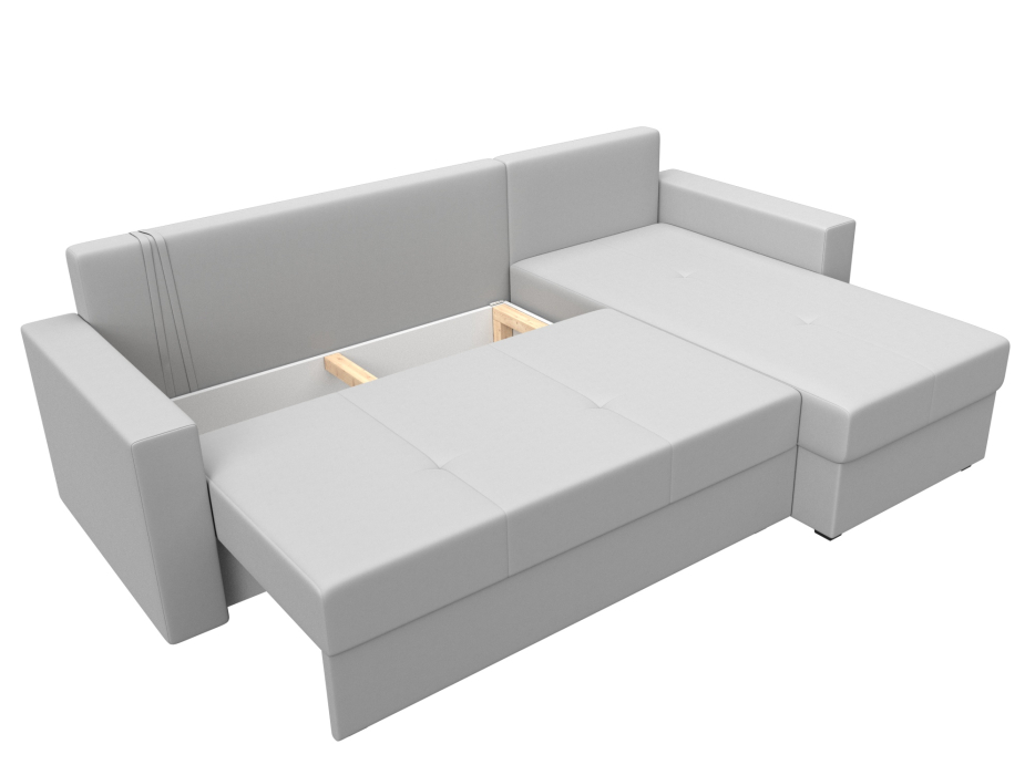 Диваны угловые в гостиную, Диван угловой Верона Лайт правый угол, экокожа