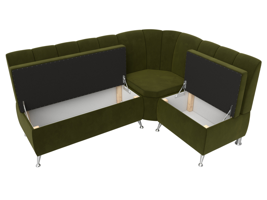 Диваны угловые кухонные, Диван кухонный угловой Кантри правый угол, микровельвет