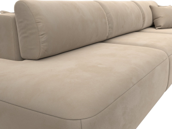 Диван прямой Лига-036 Модерн Лонг подлокотник справа, велюр