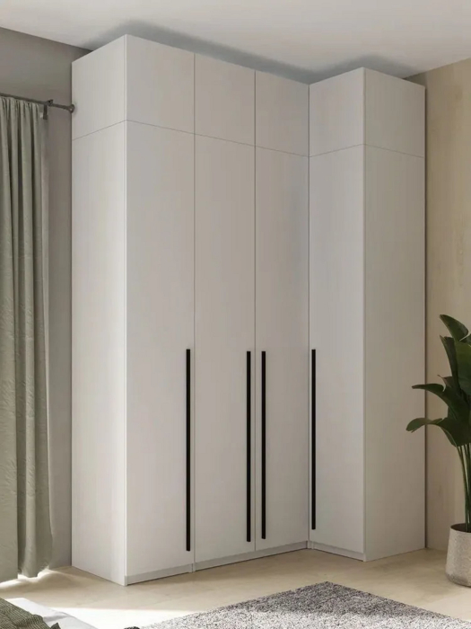 Угловые шкафы, Угловой шкаф для одежды распашной с ящиками и антресолью, София, 2600х1700х900мм