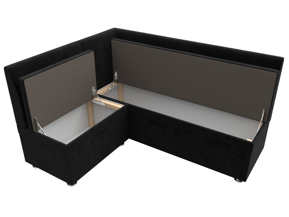 Диваны угловые кухонные, Диван кухонный угловой Уют левый угол, велюр