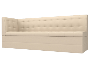 Кухонный диван Бриз с углом слева, экокожа