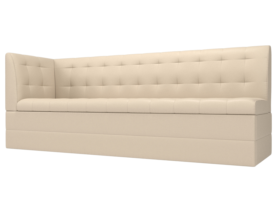 Диваны угловые кухонные, Кухонный диван Бриз с углом слева, экокожа