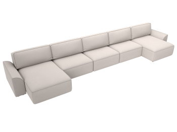 Диван П-образный Лига-048 НПБ МегаЛонг, замша JOLY