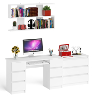 Домашние кабинеты, Комод Мори три ящика МК-800 и стол компьютерный Мори МС-2 с полкой 1200