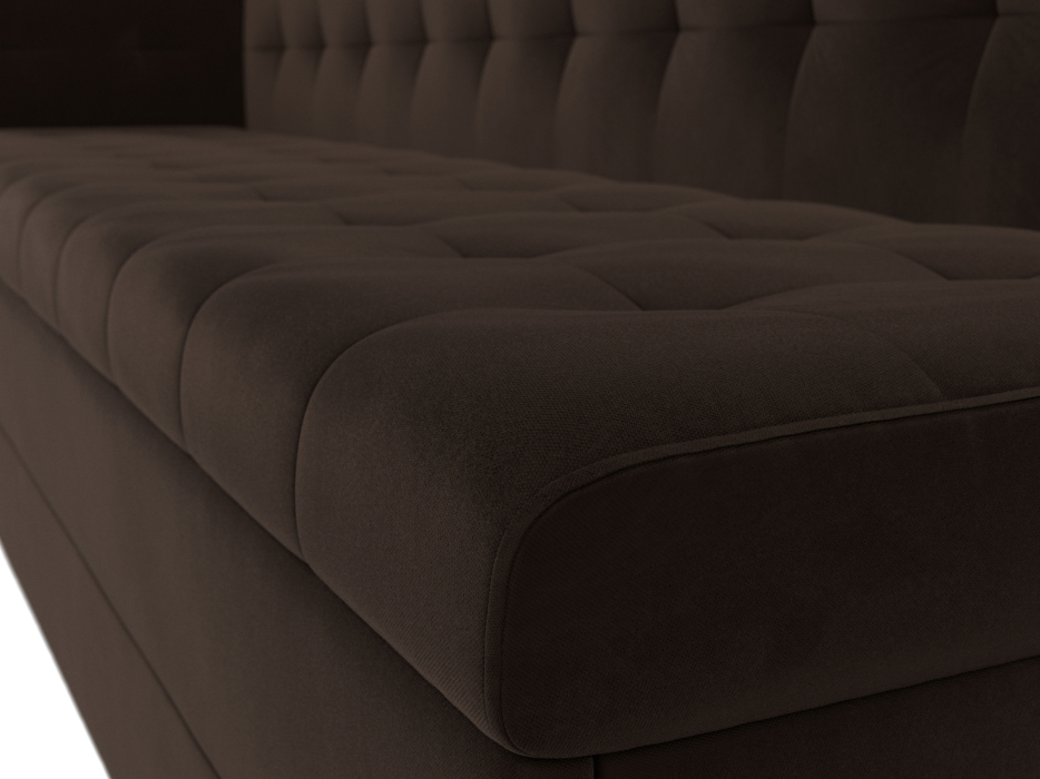 Диваны угловые кухонные, Кухонный диван Бриз с углом слева, микровельвет