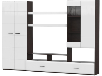 Гостиная Jimenez дуб венге / белый глянец