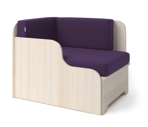 Кушетка детская Мелодия левая, рогожка