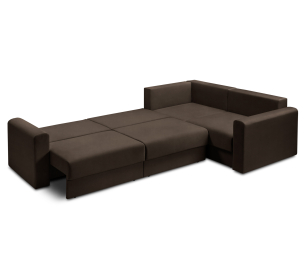 Диван угловой Мэдисон Лонг со спальным местом, микровелюр