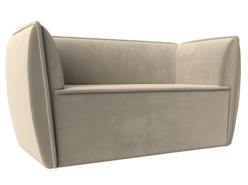 Прямой диван Бергамо 2-х местный, микровельвет