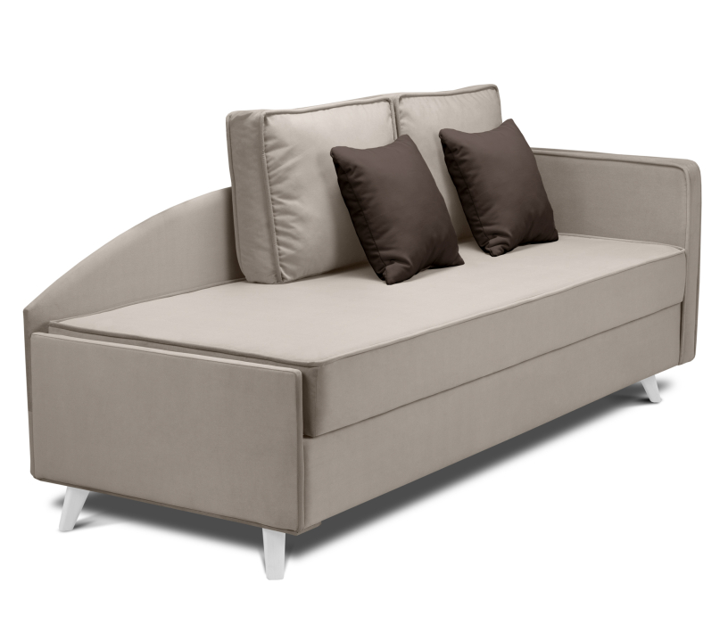 Мягкая кровать, Кровать тахта угловая Альфа  с подъемным механизмом, микровелюр