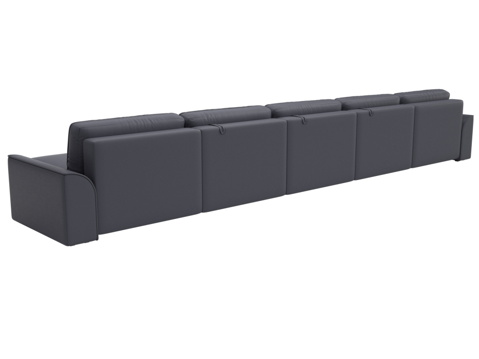 Диваны еврокнижки, Диван П-образный Лига-048 НПБ МегаЛонг, экокожа GRIFON