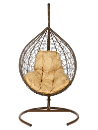 Подвесное кресло в виде капли Tropica Brown