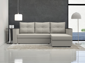 Угловой диван Атланта правый угол, рогожка Амур