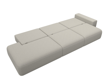 Диван прямой Лига-036 НПБ Модерн Лонг подлокотник справа, рогожка Амур