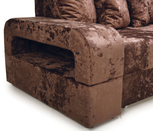 Угловой диван Марго 1 правый, велюр