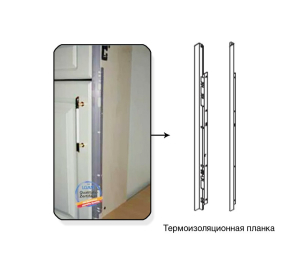 Планка термоизоляционная хром 16мм