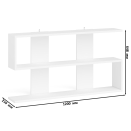 Стол письменный Мори МС-2 с комодом МК800 4 ящика и полкой 1200