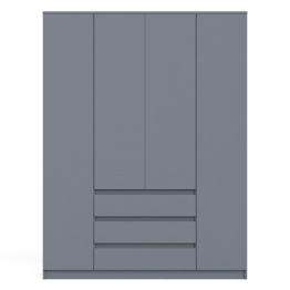 Шкаф-комод с тремя ящиками и четырьмя дверками Мори МШ1600.1