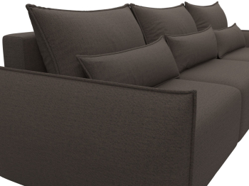 Диван угловой Лига-051 НПБ Лонг угол универсальный, рогожка Амур