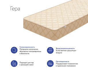DreamLine / Матрас DreamLine Гера 1200x1900