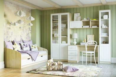 Оливия НМ 040.43 РС  Шкаф для посуды Витрина, Правый