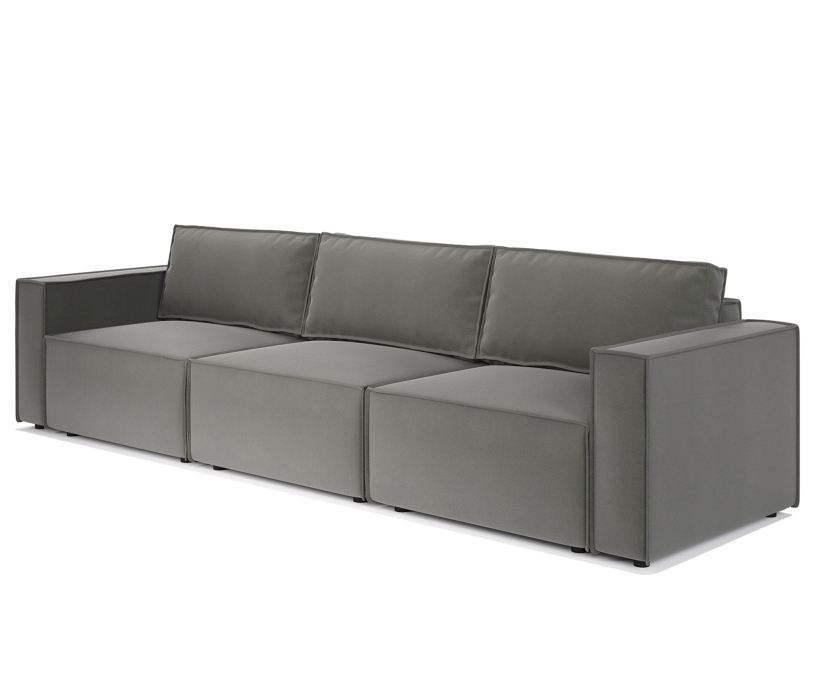 Диваны кровати со спальным местом, Диван модульный Шарм 25 327х95х70 см, велюр