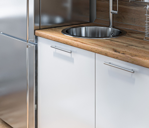 Кухонный гарнитур Регина Белый/Анна МДФ Белый глянец 1 м