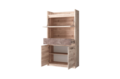 Шкаф с витриной 1V2D1S, JAZZ