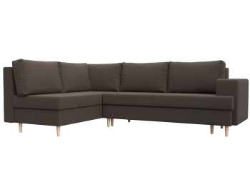 Диван угловой Сильвана левый угол, рогожка Амур