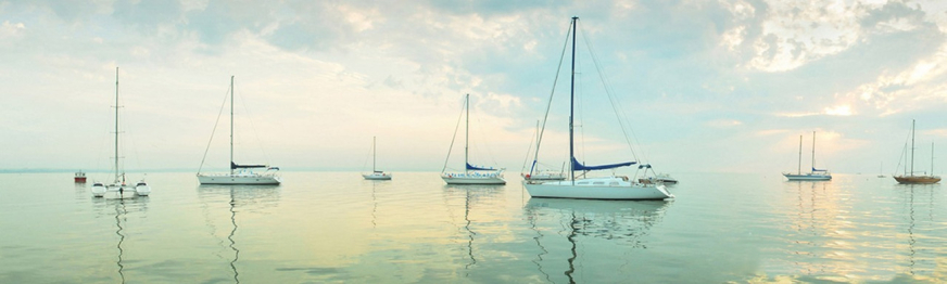 Кухонный фартук Яхты 3000x600x1.5 мм глянец