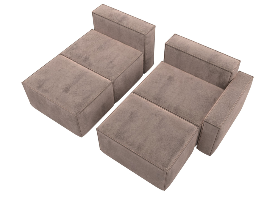 Диваны угловые в гостиную, Диван угловой модульный Лига-063 угол правый, велюр TOWER