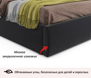 Мягкая кровать Selesta 1400 с матрасом АСТРА с подъемным механизмом