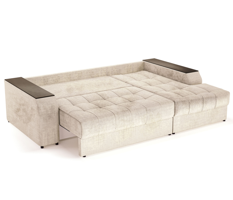 Диваны угловые в гостиную, Угловой диван-кровать Лас-Вегас правый, шенилл