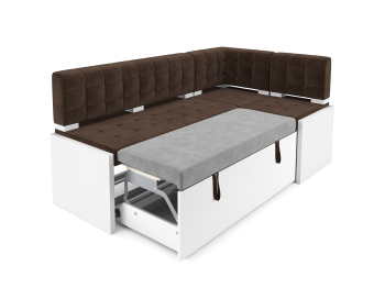 Диван угловой кухонный Ганновер (Велюр) 205х82х130 см