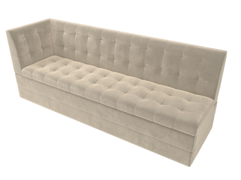 Кухонный диван Бриз с углом слева, микровельвет