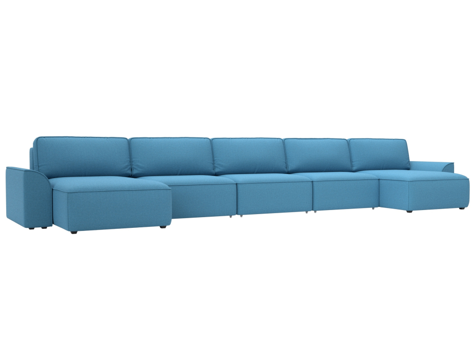 Диваны еврокнижки, Диван П-образный Лига-048 НПБ МегаЛонг, рогожка Амур