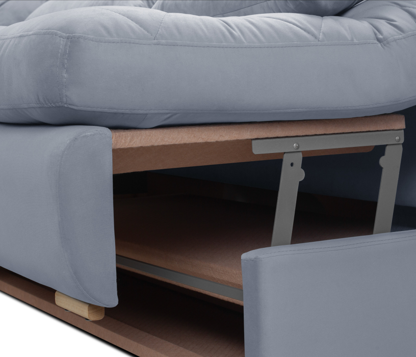 Диваны угловые в гостиную, Диван модульный Борнео со спальным местоп П-образный, велюр