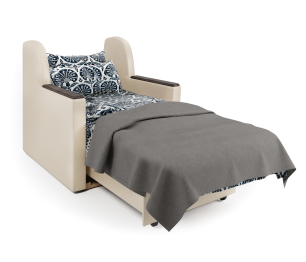 Кресло-кровать Аккорд Д, экокожа/шенилл