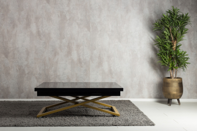 Стол-трансформер Cross (глянец/золото)