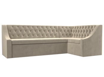 Кухонный угловой диван Мерлин правый угол микровельвет